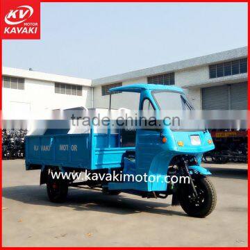 Kavaki Perfect Design Durable 250cc Air Cooled Hydraulic Garbage Tricycle Truck With Closed Cabin
