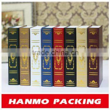 custom printed&design delicate book shaped paper boxes wholesale