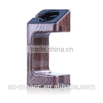 2015 New Products Wood Grain Plastic Charging Stand for Apple Watch photo-3