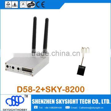 D58-2 5.8Ghz 32CH Wireless AV FPV Diversity Receiver + SKY-8200 FPV 200mW 32Ch A/V TRANSMITTER