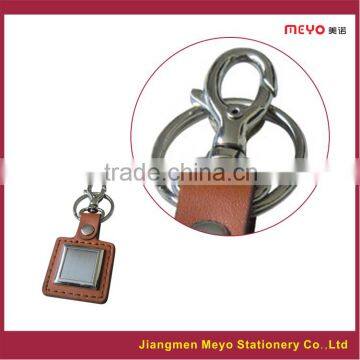 Custom Leather Metal Key Ring, Wholesale Custom Leather Metal Keyring photo-2