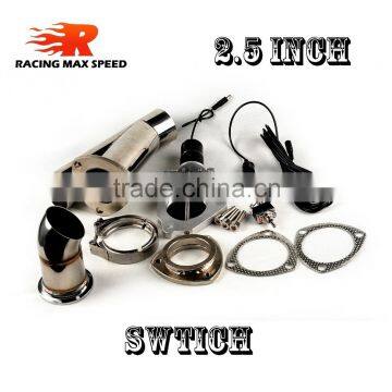 2.5 inch type y 304 Stainless steel Electric exhaust with switch