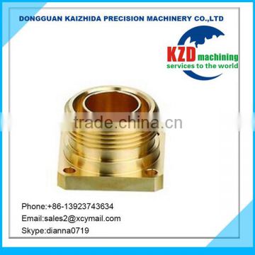 Precision machined brass fiber adapter