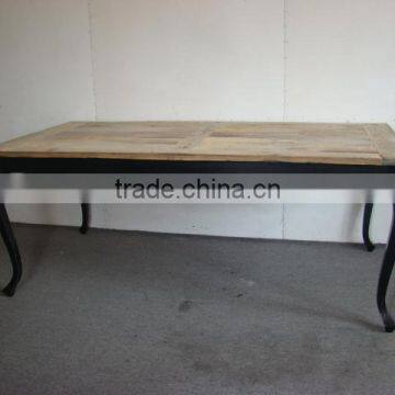 antique reclaimed wooden dining table