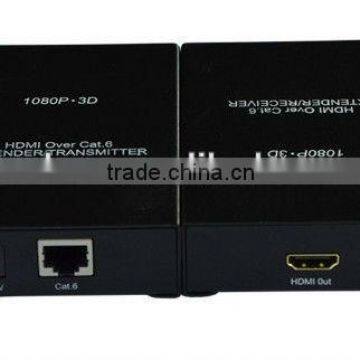 HDMI Extender by Single CAT5e/6 Cable: 60m, Transimitter+Receiver