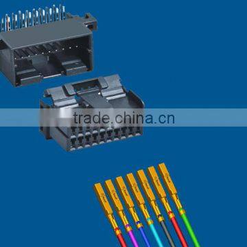 20-pin PCB male and female wire to board car connectors with vertical board connector