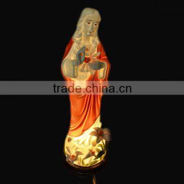 Lovely Home Decoration Cross Figurine Ceramic Lamp