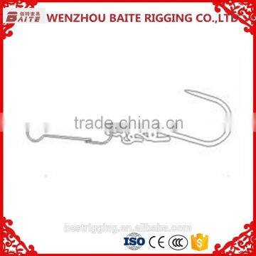 Carabiner Wholesale China Supplier Hardware Steel Nickel Plated Pig Nose Ring With S Hook and 4293W Hook in Rigging Manufacturer photo-2
