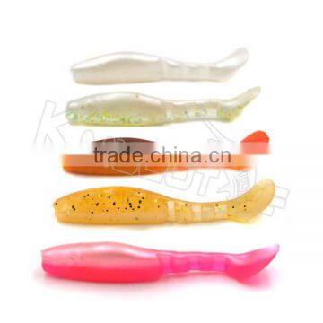 quality material BASF soft shad fishing lure for crappie bass in freshwater and saltwater