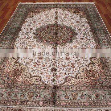 handmade kashmir silk rug hand knotted persian silk carpets for home hotel villa/silk rug