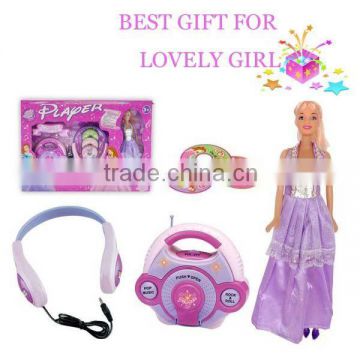 Beauty play set(fashion doll with CD toys)