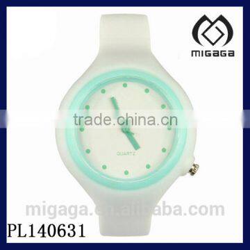 latest design sporty silicone watch for students multi colors jelly silicone watch