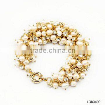 Wholesale Mother of pearl bracelet with silk thread