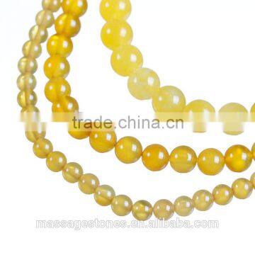 Wholesale Yellow Agate Gemstone Beads as Promotive Gift