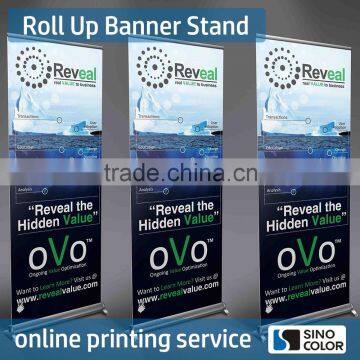 Customized High Quality PVC Printed Advertising Roll Up Show Banner Standing Banner Display Banner Stand                        
                                                Quality Choice
