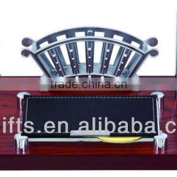 100pcs Wood Pen Holder Office Stationary Desktop Set Gift--18