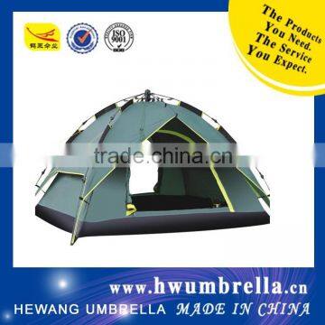 double layer camping tent auto open outdoor tent grey color waterproof tent