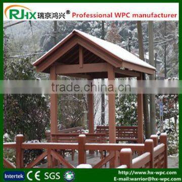 Eco-friendly wpc material outdoor pavilion gazebo