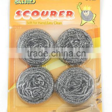 4pc stainless steel pot scourer 805014