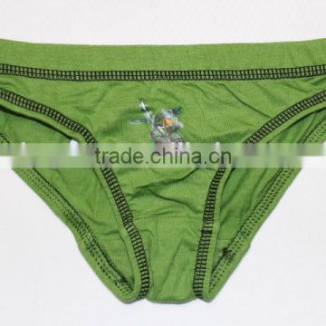 China supplier wholesale kids cotton underwear children briefs with pure color