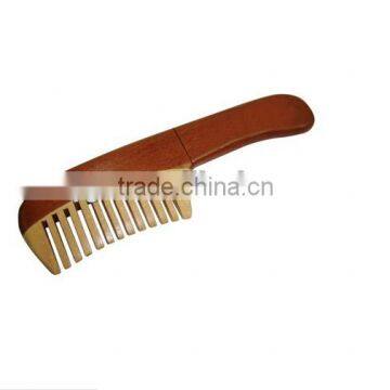 Most Popular Wooden Comb Shape USB Flash Drive