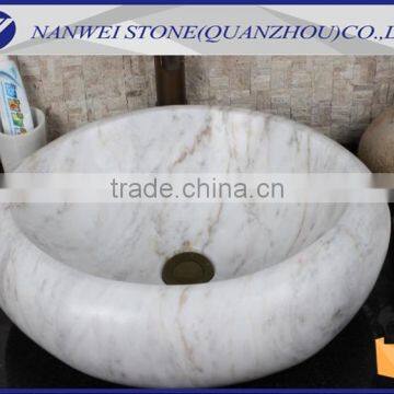 Used for Bathroom, Kitchen and Outdoors, Marble Stone Sink Wash Basin