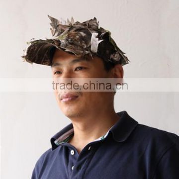 3-D Leaf Camo Camouflage hat Hunting Cap Peaked Sun Hat