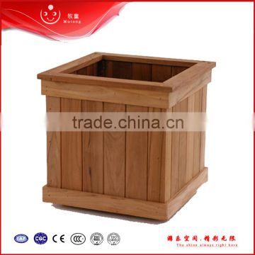 2015 new outdoor wooden park planter