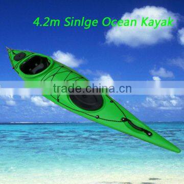 4.2m Sinlge professional plastic kayak boat / kayak boat / fishing kayak boat