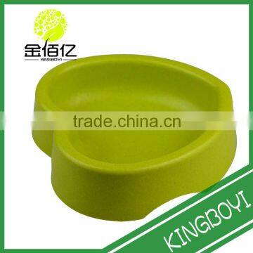 Go Slow Anti-Gulping Eco Bamboo Plant Fiber Dog Bowl Hear Shaped photo-2