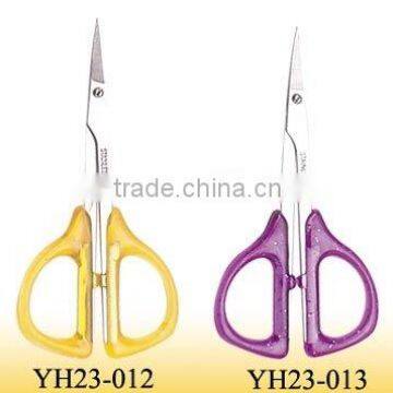 PS handle stainless steel blade manicure scissors