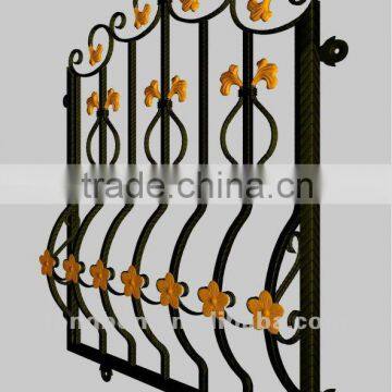 2014 Top-selling artistic iron window railing