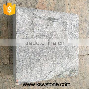 Diamond granite Sky Blue flamed finish paver Atlantic grey