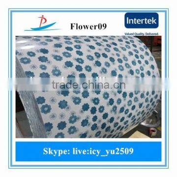 color coated steel coil/ flower grain painted steel/Prepainted galvanized Steel Coils(PPGI/PPGL)