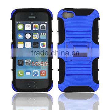 Kickstand skin armor for iPhone 5G 5S defender