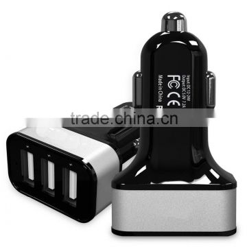 High Quality Total 3.1A 12V 3 USB Bettery Car Charger