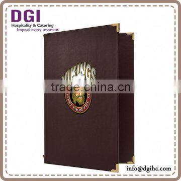 Exquisitely Gentle Design Wine Glass for Hotel / Leather Cover / Hardcover Menu Book photo-2