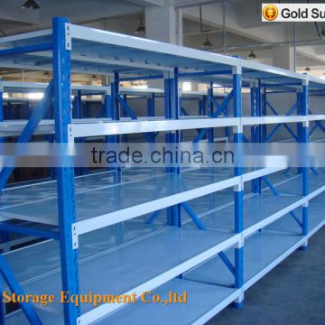 high storage density industrial beam rack medium duty rivet shelving