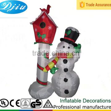 DK-891 snowman and Cuckoo inflatable decor christmas ornament 5ft