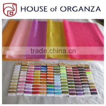 Colorful Organza Sheets for flower wrapping with hot cut edge