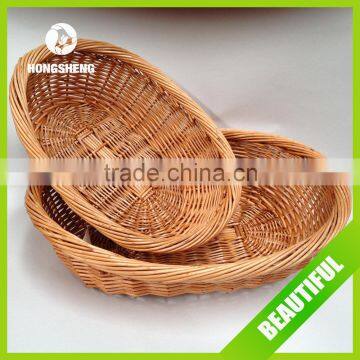 new style very large flat wicker basket tray very popular in American Market