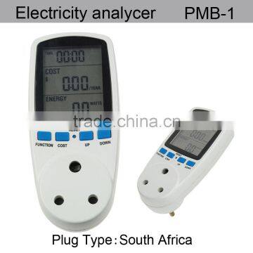 Energy Power Meter socket with Electricity Meter South Africa Plug