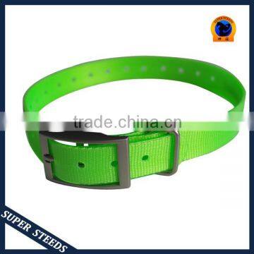 French TPU Dog Collar in Blaze Orange Adjustable photo-3