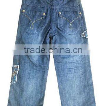Bulk Wholesale Kids Clothing Kids Strairht Jeans Kids Girl Denim Jeans photo-2