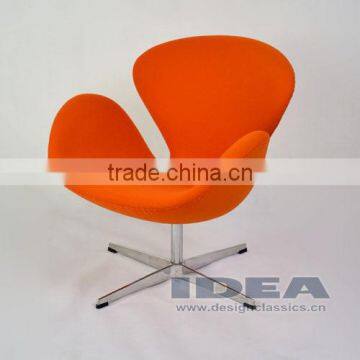 Replica Arne Jocabsen Swan Chair - Bright Orange Wool