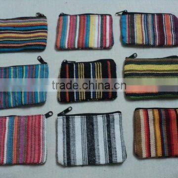 cotton coins purses wholesale stripes model