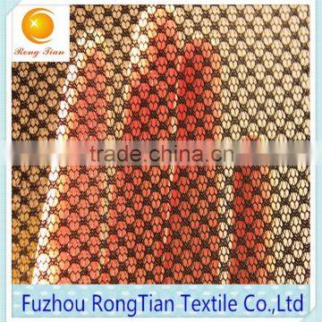 New Flower Style Product Black Polyester Tricot Net Fabric for Decoration photo-4
