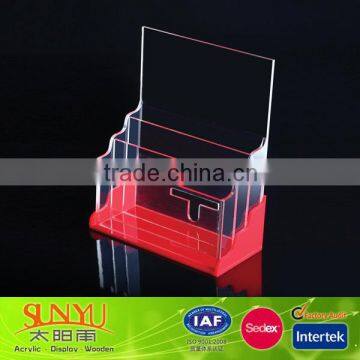 Sales Custom Clear Acrylic Brochure Stand