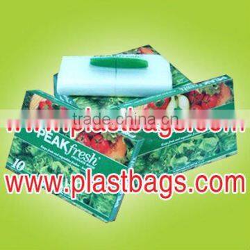 HDPE convenience freezer shopping bags on roll