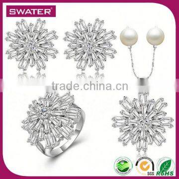 Fine Jewelry Wholesale Snowflake Pendant African Jewelry Sets Beads